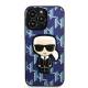 Karl Lagerfeld iPhone 13 Pro / 13 hardcase blå Monogram Ikonik Patch