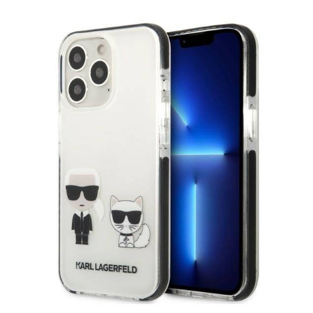 Karl Lagerfeld iPhone 13 Pro / 13 hardcase hvid/hvid Karl&Choupette