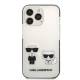 Karl Lagerfeld iPhone 13 Pro / 13 hardcase hvid/hvid Karl&Choupette