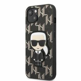  Karl Lagerfeld iPhone 13 hardcase sort Monogram Ikonik Patch