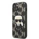 Karl Lagerfeld iPhone 13 mini hardcase sort Monogram Ikonik Patch