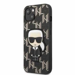  Karl Lagerfeld iPhone 13 mini hardcase sort Monogram Ikonik Patch