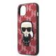 Karl Lagerfeld iPhone 13 mini hardcase rød Monogram Ikonik Patch