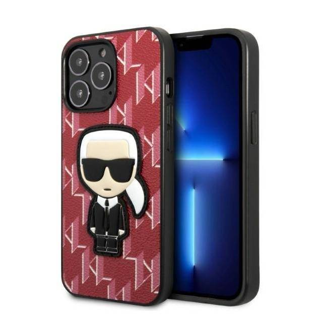 Karl Lagerfeld iPhone 13 Pro Max hardcase rød Monogram Ikonik Patch