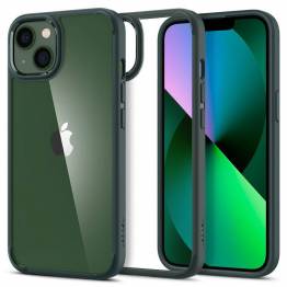 Spigen Ultra Hybrid iPhone 13 Cover - Mørkegrøn