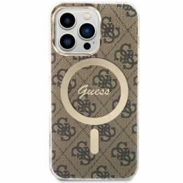  Guess iPhone 13 Pro / 13 brun hardcase 4G MagSafe