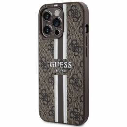  Guess iPhone 13 Pro / 13 brun hardcase 4G med striber MagSafe