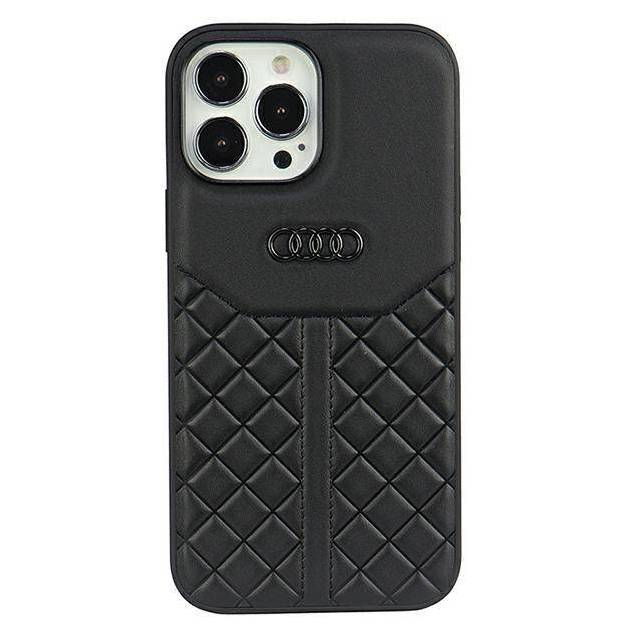 Audi Ægte Læder iPhone 13 Pro Max sort hardcase