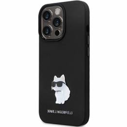  Karl Lagerfeld cover til iPhone 13 Pro / 13 - sort silikone med metal-pin