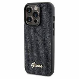  Guess Disco Metal Script cover til iPhone 13 Pro / 13 - sort