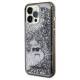 Karl Lagerfeld Flydende Glitter Choupette-sag til iPhone 13 Pro / 13 - transparent