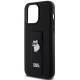 Karl Lagerfeld Gripstand Saffiano Choupette Pinscover til iPhone 13 Pro Max - sort