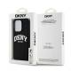 DKNY Flydende Silikone Hvid Trykt Logo MagSafe Cover til iPhone 13 Pro / 13 - Sort