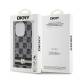 DKNY IML Tjekket Mono Mønster & Med striber MagSafe Cover til iPhone 13 Pro / 13 - Sort