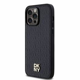  DKNY Lædermønster MagSafe cover til iPhone 13 Pro Max - sort