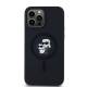 Karl Lagerfeld Silikone Karl&Choupette MagSafe-cover til iPhone 13 Pro / 13 - sort