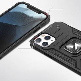  Wozinsky Ring Armor Cover med Kickstand Robust Slidstærk Cover til iPhone 13 Pro Max blå