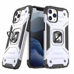 Wozinsky Ring Armor Cover med Kickstand Solid Robuste Beklædning til iPhone 13 sølv