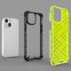 Honeycomb cover med TPU-bumper til iPhone 13 mini gennemsigtig