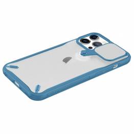  Nillkin Cyclops Cover holdbar cover med kamera-cover og foldestativ til iPhone 13 Pro blå