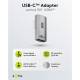 USB-C 4.0 adapter med 90° roteret vinkel - 240W / 40Gbps / 8K