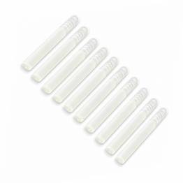 10 stk plastikrør til parfume eller geocaching - 1,5 x 10,7 cm