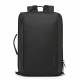 Wozinsky Premium 2-i-1 rygsæk og skuldertaske til 13" MacBook/laptop - Sort