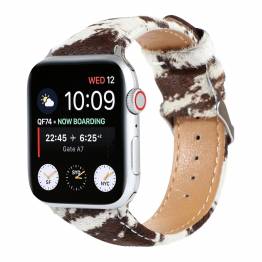 Kunstlæder rem med dyremønster til Apple Watch 38/40/41/42mm - Hest