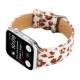 Kunstlæder rem med dyremønster til Apple Watch 44/45/46/49mm - Leopard