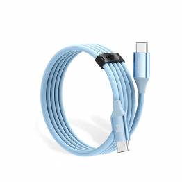  Orico USB-C 100W PD kabel med hårdfør nylon vævning - 1m - Blå