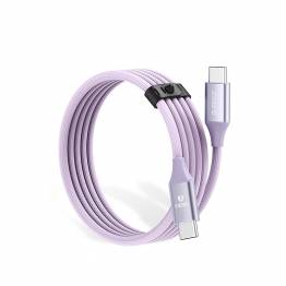  Orico USB-C 100W PD kabel med hårdfør nylon vævning - 1m - Lilla
