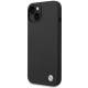 BMW iPhone 13/14/15 silikone cover med metal logo - Sort