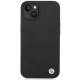BMW iPhone 13/14/15 silikone cover med metal logo - Sort