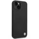 BMW iPhone 13/14/15 silikone cover med metal logo - Sort