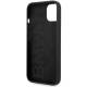 BMW iPhone 13/14/15 silikone cover med metal logo - Sort