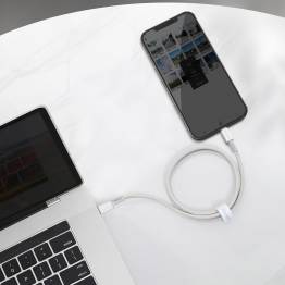  Baseus USB-C til Lightning kabel - 1m - Hvid