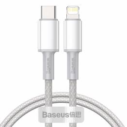 Baseus USB-C til Lightning kabel - 1m - Hvid