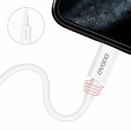  Dudao USB-C til Lightning kabel - 1m - Hvid