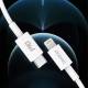 Dudao USB-C til Lightning kabel - 1m - Hvid