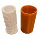 Puzzlebox cylinder labyrint til pengegaver og geocaching - 3D printet - Hvid/Brun