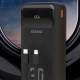 Dudao K15Max powerbank 30.000mAh m USB-C og Lightning kabel - 22,5W PD+QC - Hvid