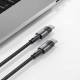 Tech-Protect UltraBoost Evo vævet USB-C kabel 100W PD opladningskabel - Sort - 3m