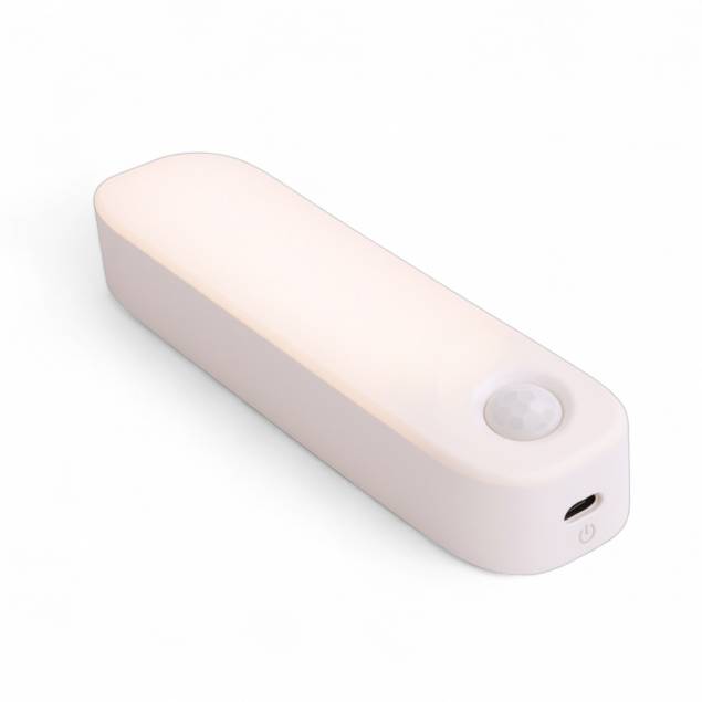 LED auto nat-funktion lampe med bevægelsesensor