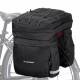 Wozinsky cykeltaske 60 L til bagagebærer - sort