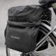 Wozinsky cykeltaske 60 L til bagagebærer - sort