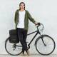 Wozinsky cykeltaske 60 L til bagagebærer - sort