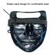 Halloween, fastelavn og fest LED maske - 2-farvet - Orange/Lilla