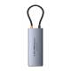 Baseus USB-C 6-i-1 hub: 2xUSB, 2xUSB-C 100W PD, HDMI og RJ45 og On/Off knap til skærm