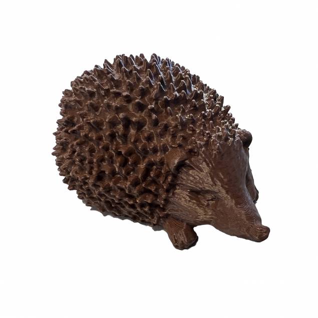 Pindsvin geocache beholder med plads til logrulle - 10cm - 3D printet