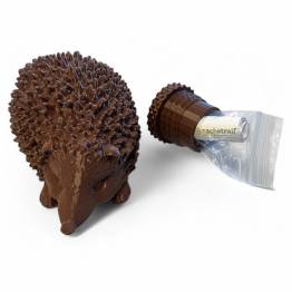  Pindsvin geocache beholder med plads til logrulle - 10cm - 3D printet